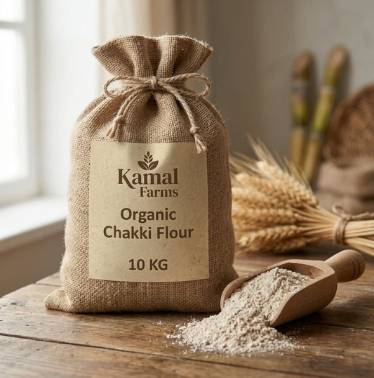 100% Pure & Organic Chakki Atta (Whole Wheat Flour) – Kamal Farms